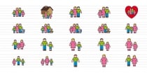 Family Color Icon Set  Screenshot 1