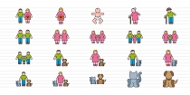 Family Color Icon Set  Screenshot 2