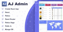 AJ Admin - React Node Admin Panel Screenshot 1