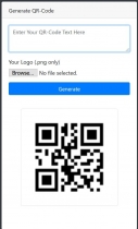 QR-code generator PHP Screenshot 1