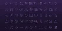 55 Thin Line Premium Quality Icon Set  Screenshot 1