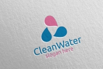 Green Water Drop Health Care Logo Design Screenshot 2