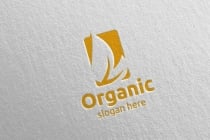 Natural And Organic Logo Design Template Screenshot 2