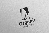 Natural And Organic Logo Design Template Screenshot 3