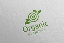 Natural and Organic Logo design template Screenshot 5