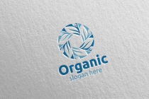 Infinity Natural and Organic Logo design template Screenshot 4