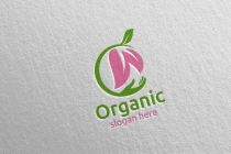 Natural And Organic Logo Design Template Screenshot 4