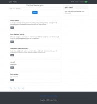 Lyrics Finder PHP Script Screenshot 1