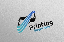 Infinity Printing Company Logo Design Screenshot 4