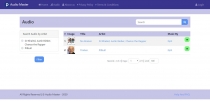 Audio Master PHP Script Screenshot 1