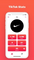 TikTok Stats - iOS App Source Code Screenshot 1