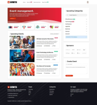 Evanto - Event HTML Website Template Screenshot 1