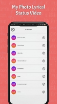My Photo Lyrical Video Status Maker - Android App Screenshot 5