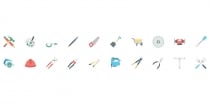 100 Tools Color Vector Icon Screenshot 3