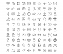 440 Virtual Reality Vector icons Screenshot 1