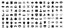 440 Virtual Reality Vector icons Screenshot 3