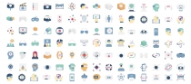 440 Virtual Reality Vector icons Screenshot 4