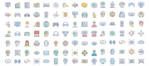 440 Virtual Reality Vector icons Screenshot 5