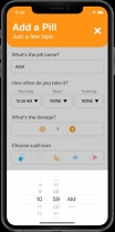 Pill Reminder - Full SwiftUI App For iOS Screenshot 1