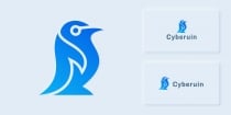 Cyber Penguin Logo Template Screenshot 1