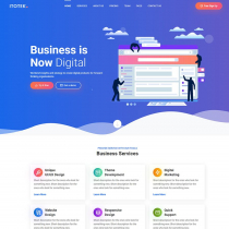 Multi Page Bootstrap 4 HTML 5 Theme Screenshot 2