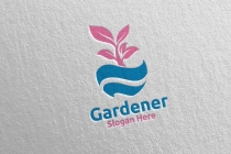 Global Botanical Gardener Logo Design Screenshot 2