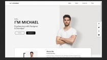 Responsive Personal Portfolio Website Using HTML  Screenshot 1