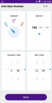 Drink Water Reminder Android App Template Screenshot 1