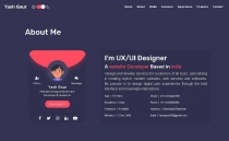 Personal Portfolio CV Resume HTML Template Screenshot 3