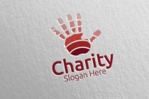 Charity Hand Love Logo Design Screenshot 1