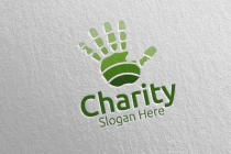 Charity Hand Love Logo Design Screenshot 4