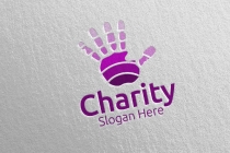 Charity Hand Love Logo Design Screenshot 5