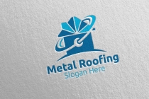 Real Estate Metal Roofing Logo Screenshot 5