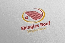 Real estate Shingles Roofing Logo Screenshot 4