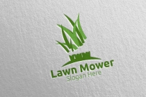 Lawn Mower Logo for Lawn Mowing Gardener Design Screenshot 5