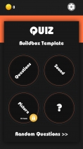 Quiz Engine - Buildbox 3 Trivia Quiz Template Screenshot 1