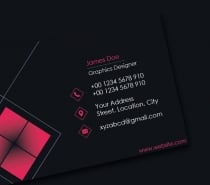 Flat And Dark Business Card Screenshot 1