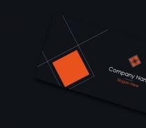 Flat And Dark Business Card Screenshot 2