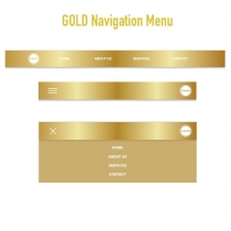 Responsive Metallic Navbar Menus CSS Screenshot 2