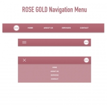 Responsive Metallic Navbar Menus CSS Screenshot 3