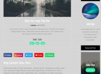 Morate - Blog Web Template Screenshot 6