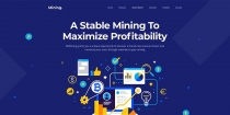 MiRex - Bitcoin Mining HTML Template Screenshot 1