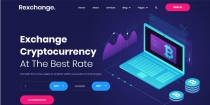 RexChanger - CryptoCurrency Exchanger  Template Screenshot 1