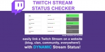 Twitch Status Tool PHP Script Screenshot 1