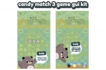 Candies Match 3 Game GUI Assets Screenshot 6