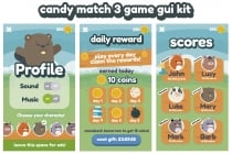 Candies Match 3 Game GUI Assets Screenshot 10