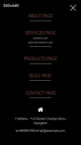 FullMenu - Fullscreen Overlay Menu Navigator Screenshot 2