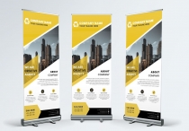 Modern Corporate Business Roll Up Banner Template Screenshot 1