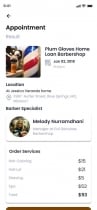Flutter Barbershop UI Kit Screenshot 1