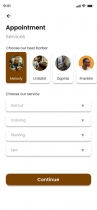 Flutter Barbershop UI Kit Screenshot 4
